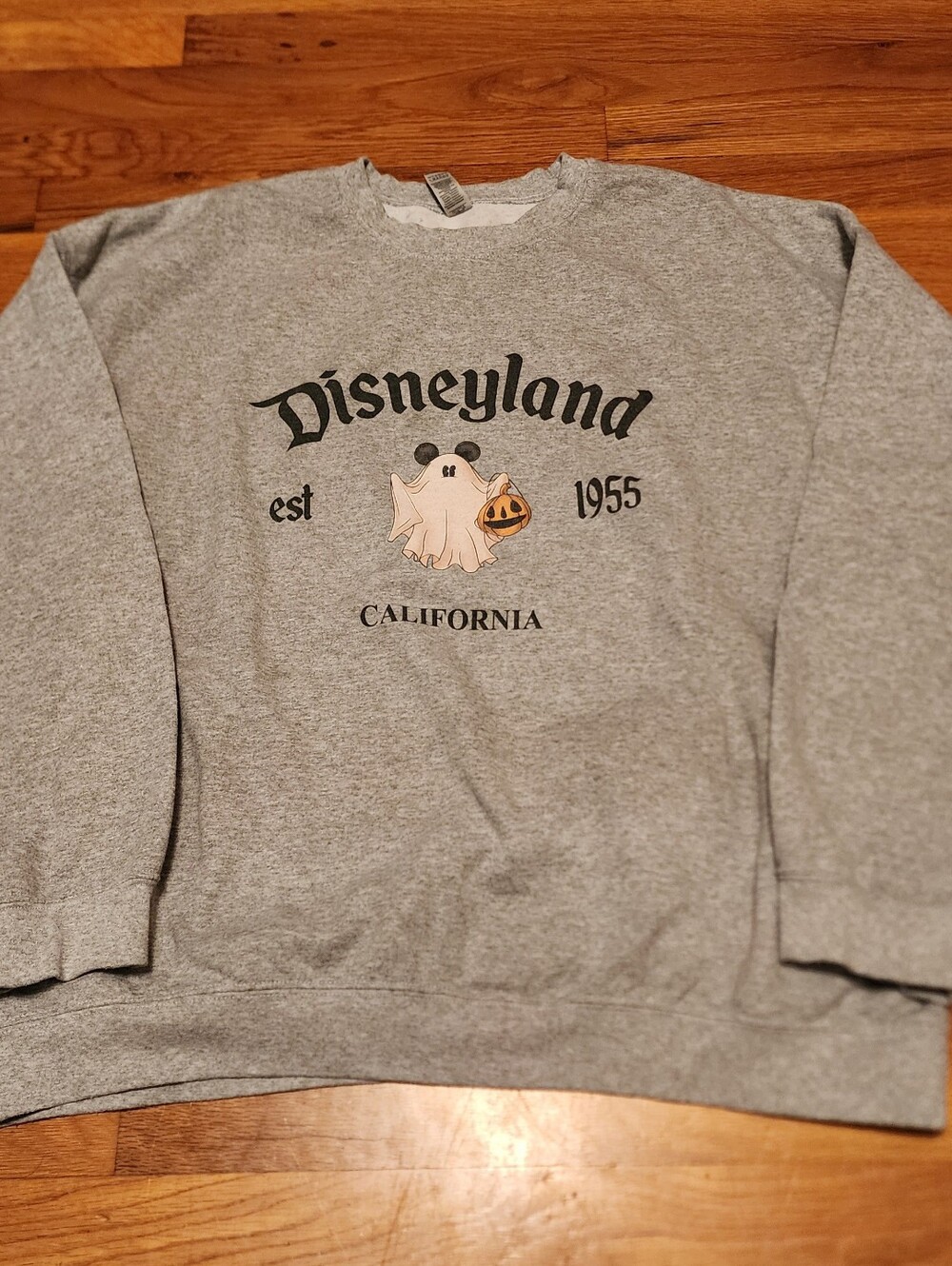 Plus Size Disney California Grey Crewneck Sweatshirt